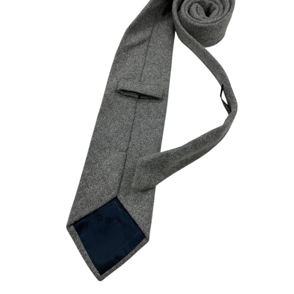 CHURCH’S Solid Gray Cashmere Blend LUXURY Tie ITALY - Picture 2 of 5